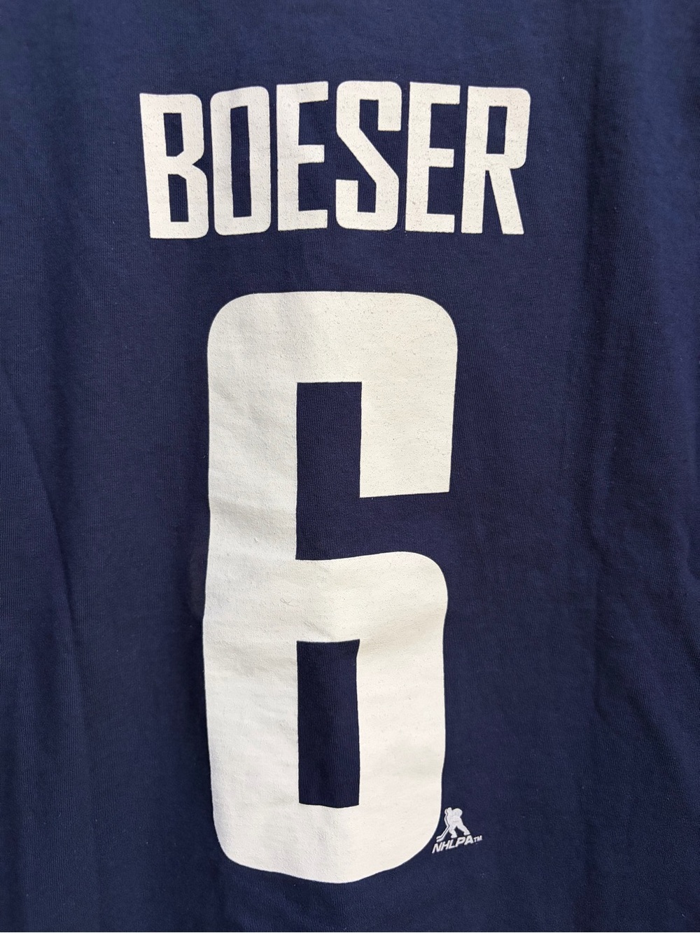 Brock Boeser #6 Vancouver Canucks Adidas NHL T-Shirt Adult Medium